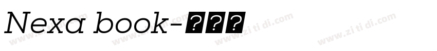 Nexa book字体转换